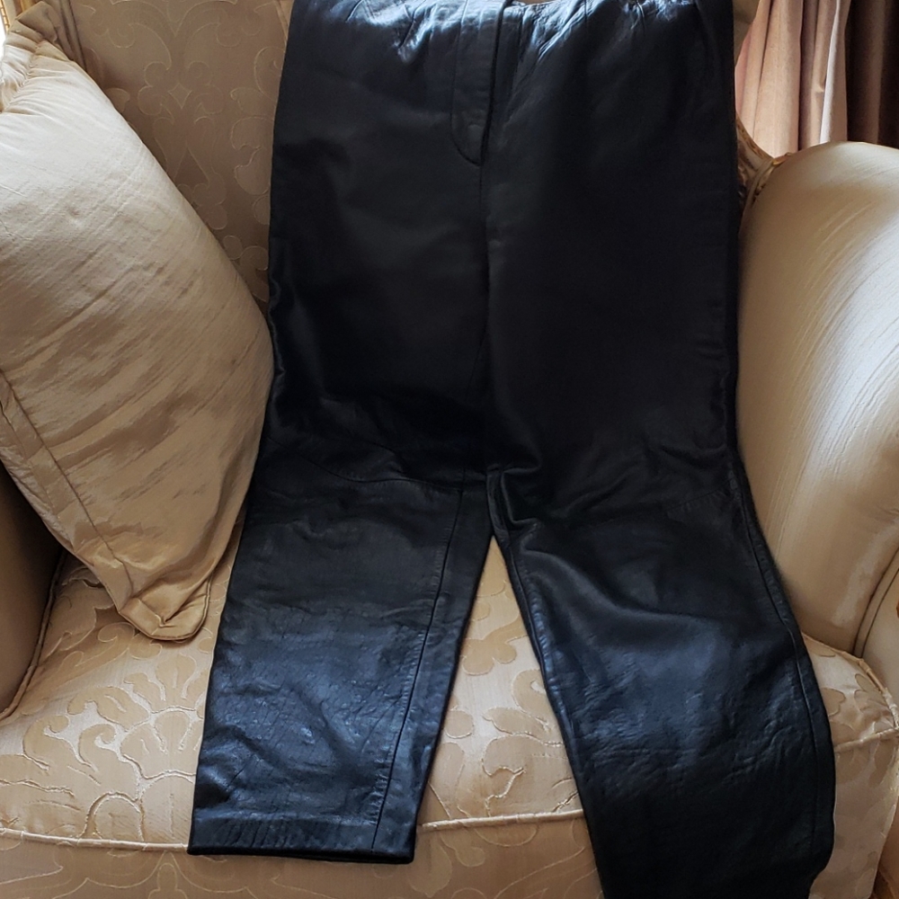 Vintage Lord and Taylor 100 leather pants.